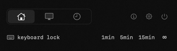 keyboard lock