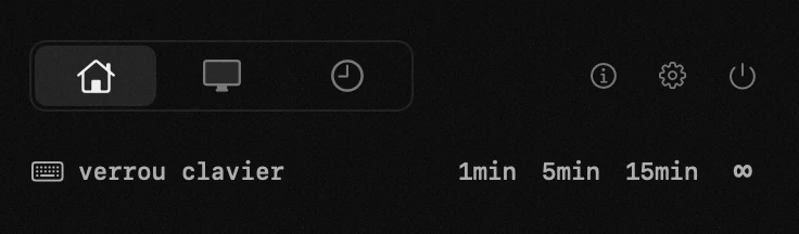 verrou clavier