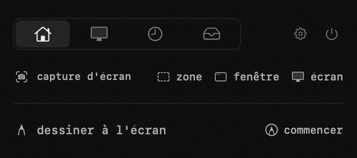 internet : l'un des dix-neuf outils de hop, tous hors ligne panneau hop dans la barre de menus macOS : internet